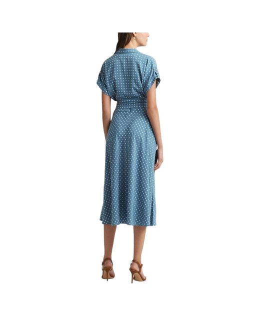 Dresses > day dresses > wrap dresses Ralph Lauren en coloris Blue