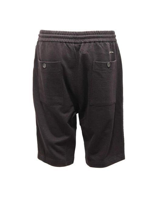 Paolo Pecora Black Casual Shorts for men