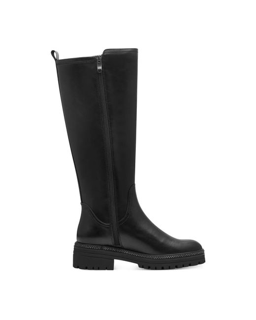 Marco Tozzi Black High Boots
