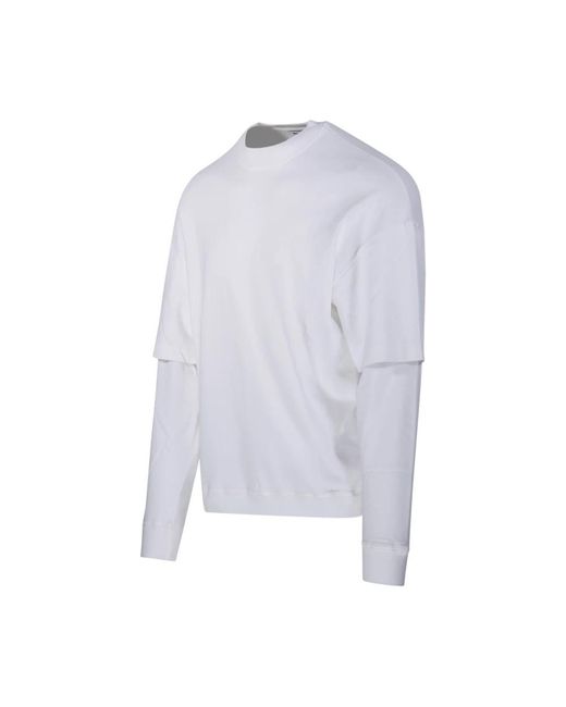 DARKPARK Hoodies & Sweatvesten ,Wit ,Wit T-Shirt Met Dubbele Mouw in het White voor heren