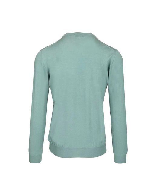 Round-Neck Knitwear Fedeli de hombre de color Green