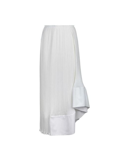 Lanvin White Midi Skirts