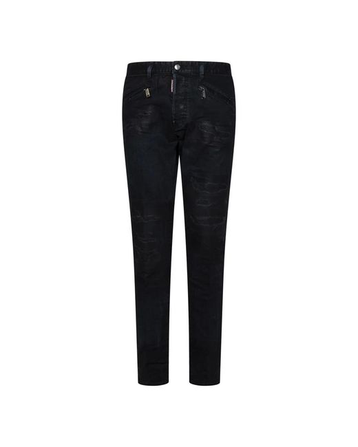 DSquared² Black Slim-Fit Jeans for men