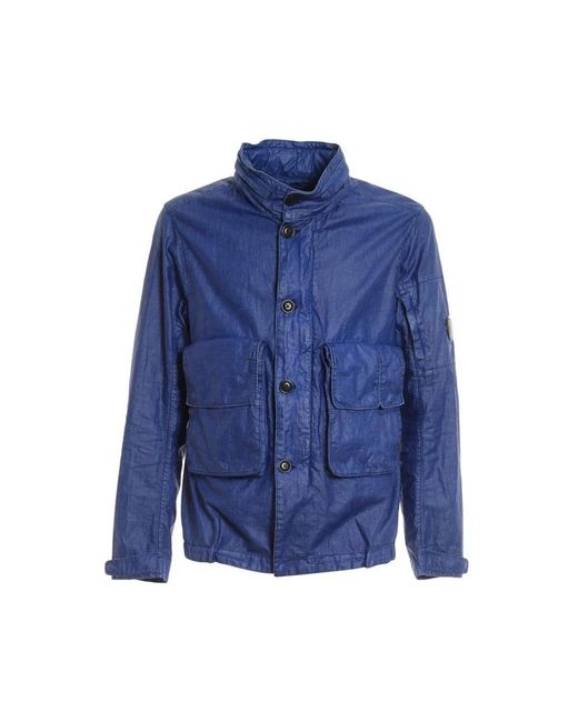 C P Company Blue Light Jackets for men