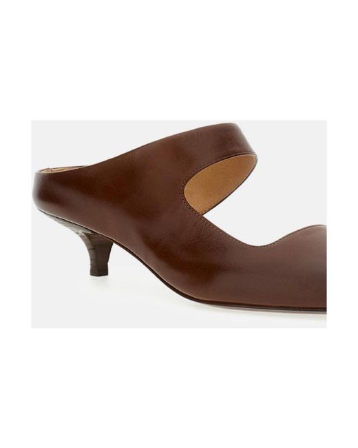 Marsèll Brown Heeled Mules