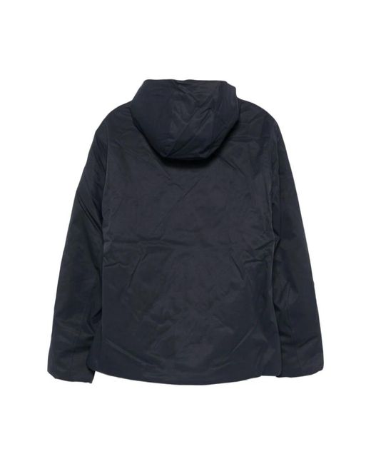 K-Way Jassen ,Zwart ,Polyester Jacko Gewatteerde Jas Met Capuchon in het Blue voor heren