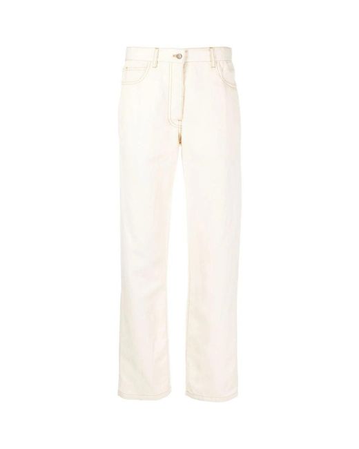 Giuliva Heritage White Straight Fit Jeans