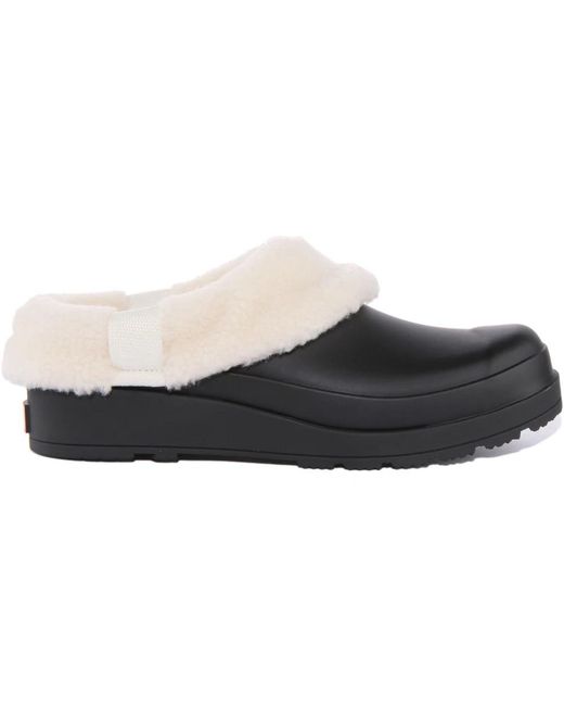 Hunter Black Clogs
