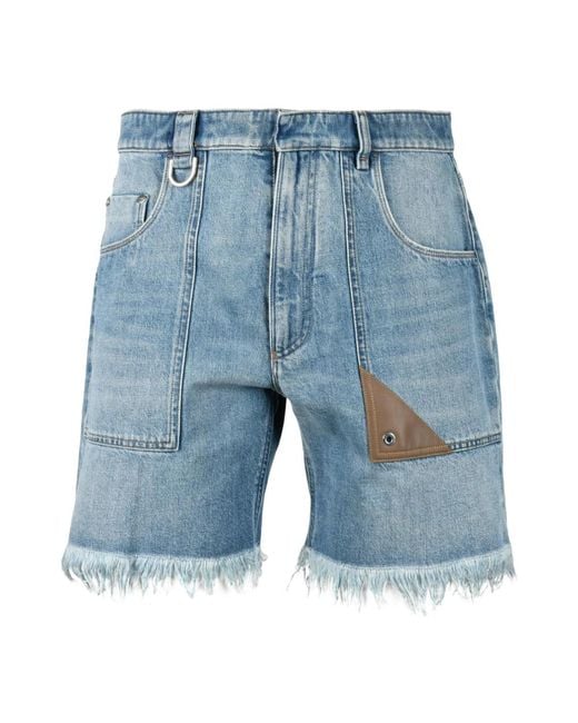 Fendi Blue Denim Shorts for men