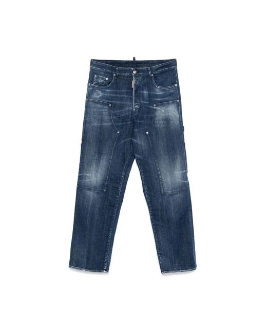 DSquared² Blue Wide Jeans for men