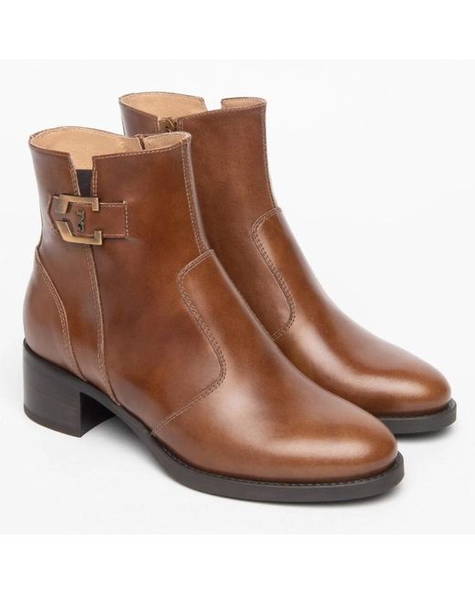 Nero Giardini Brown Braune lederstiefeletten