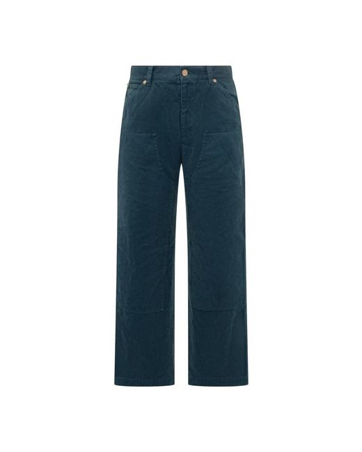 Versace Blue Straight Jeans for men