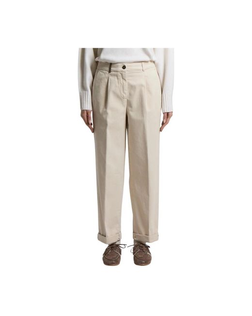 Peserico Natural Tapered Trousers