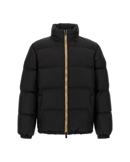 Burberry Snowdon Down Jacket in het Black voor heren