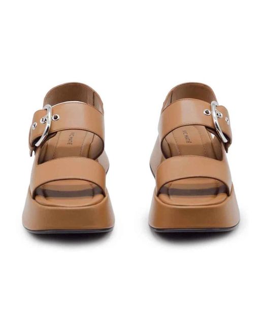 Vic Matié Brown Flat Sandals