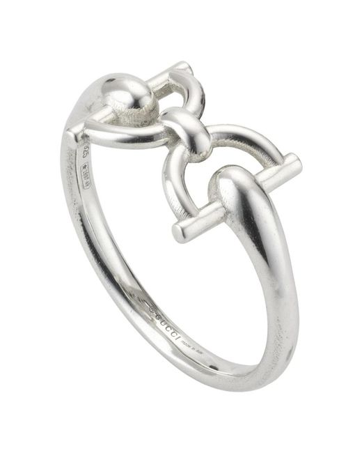 Gucci Metallic Staffa Ring