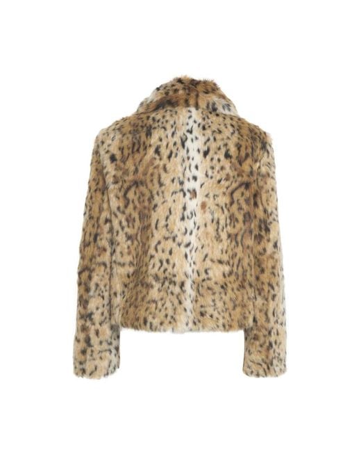 Max Mara Natural Faux Fur & Shearling Jackets