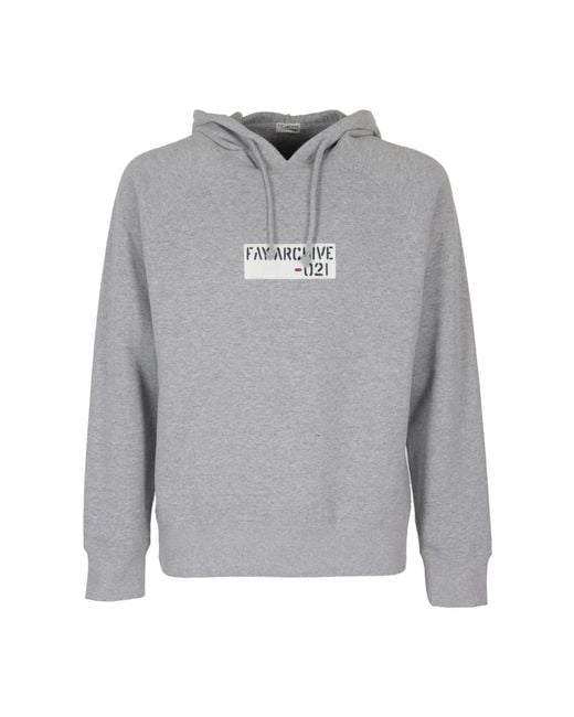 Sweatshirts & hoodies > hoodies Fay pour homme en coloris Gray