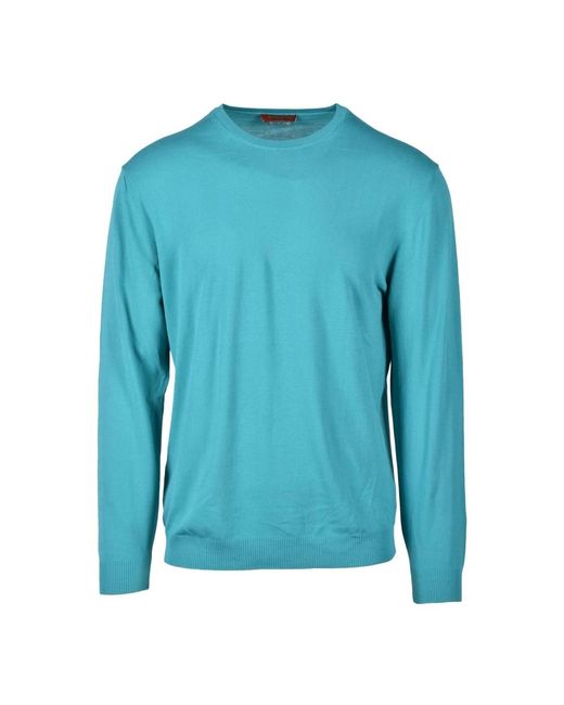 Daniele Fiesoli Baumwollstrickpullover in Blue für Herren