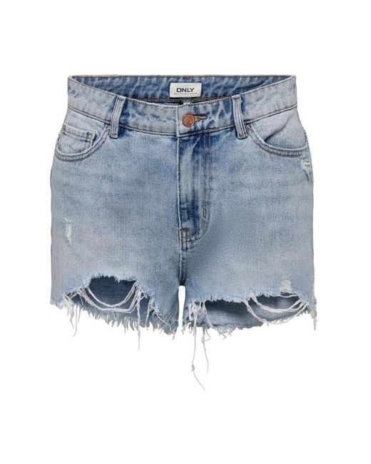 ONLY Blue Baumwoll-tailored shorts kollektion
