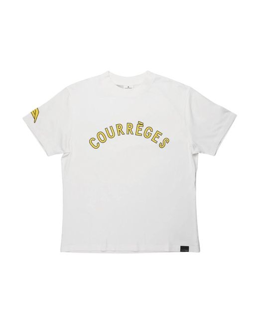 T-Shirts Courreges de hombre de color White