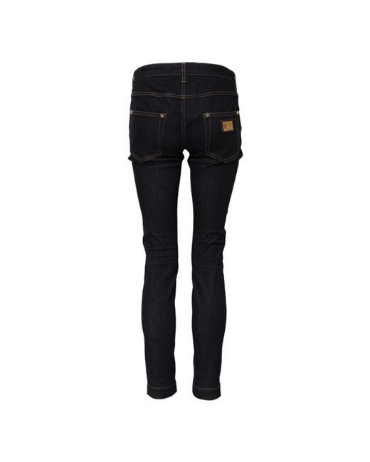 Dolce & Gabbana Black Skinny Fit Jeans