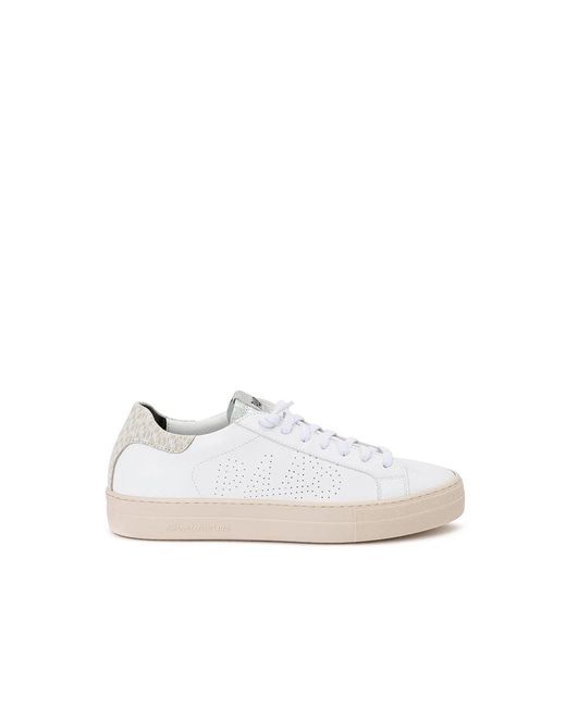 P448 White John Sneakerweißbeige
