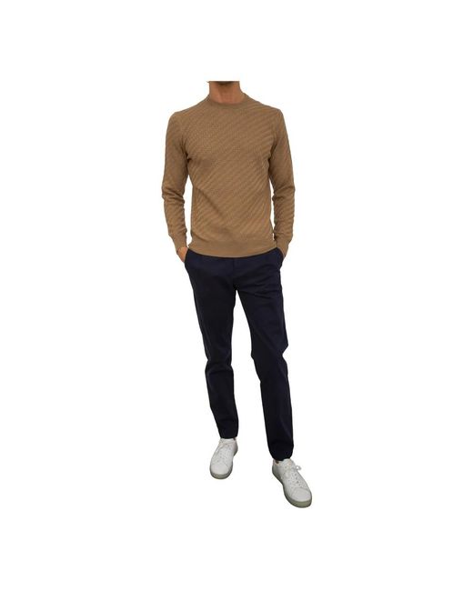 Corneliani Stylischer strickpullover in Natural für Herren