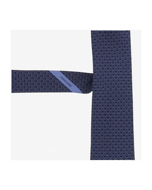 Ferragamo Blue Ties for men
