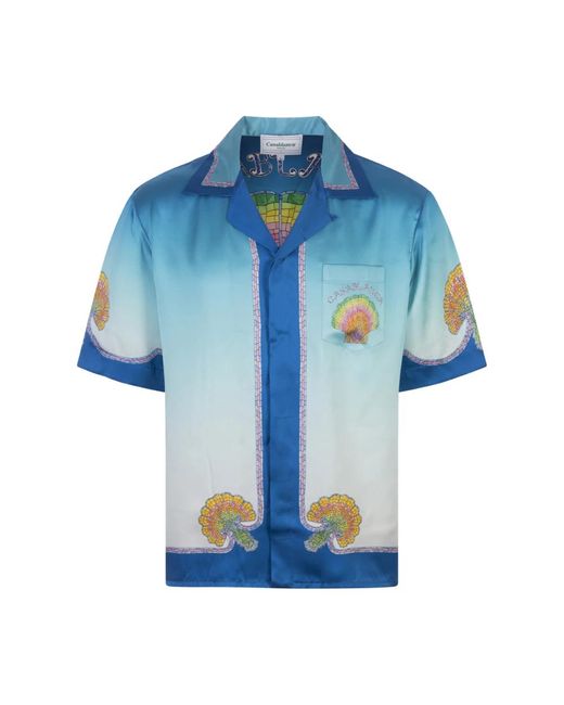 Casablancabrand Short sleeve shirts in Blue für Herren