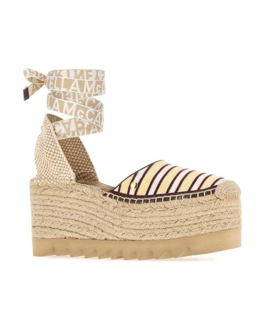 Stella McCartney Metallic Wedges
