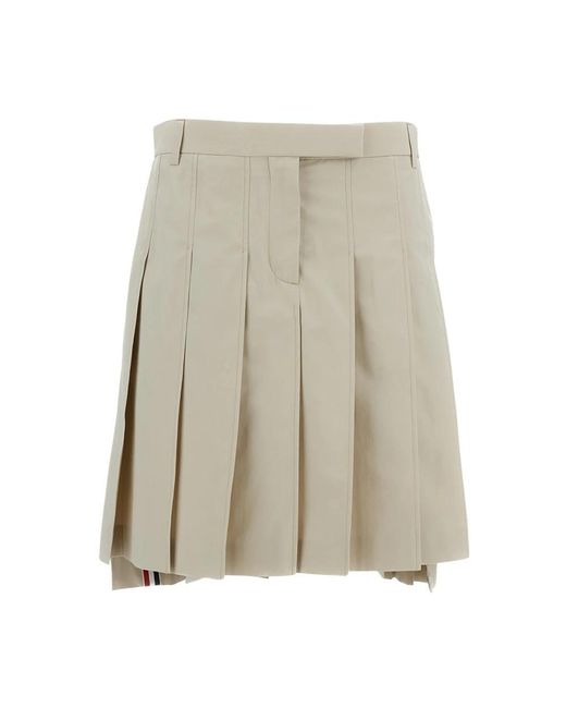 Thom Browne Natural Short Skirts