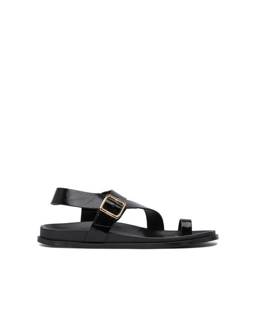 Alohas Black Flat Sandals