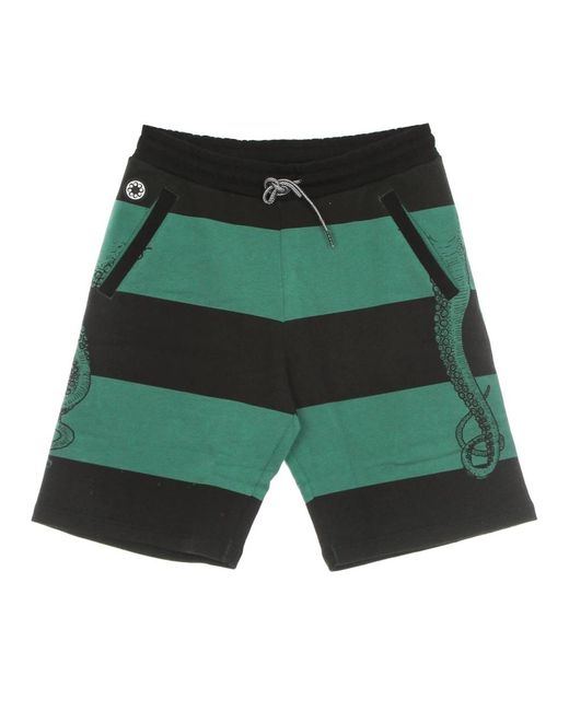 Octopus Green Casual Shorts for men