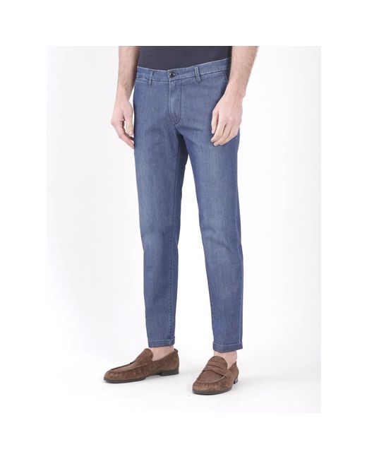 Re-hash Blue Slim-Fit Trousers for men
