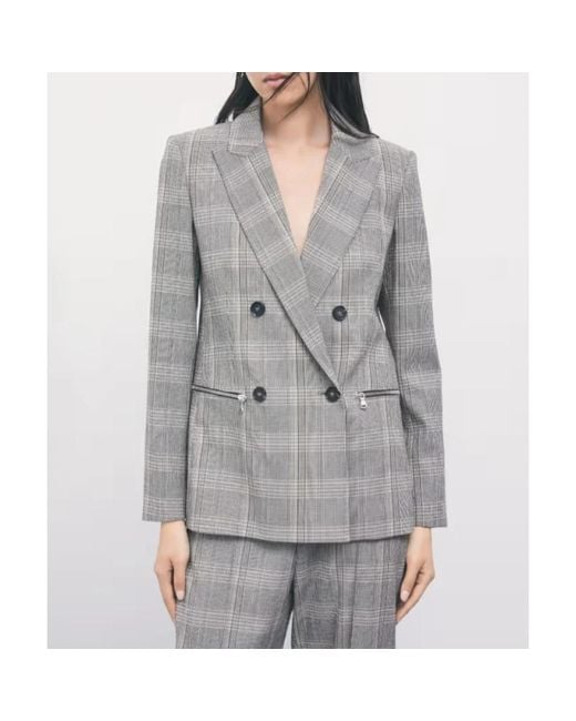 Patrizia Pepe Gray Blazers