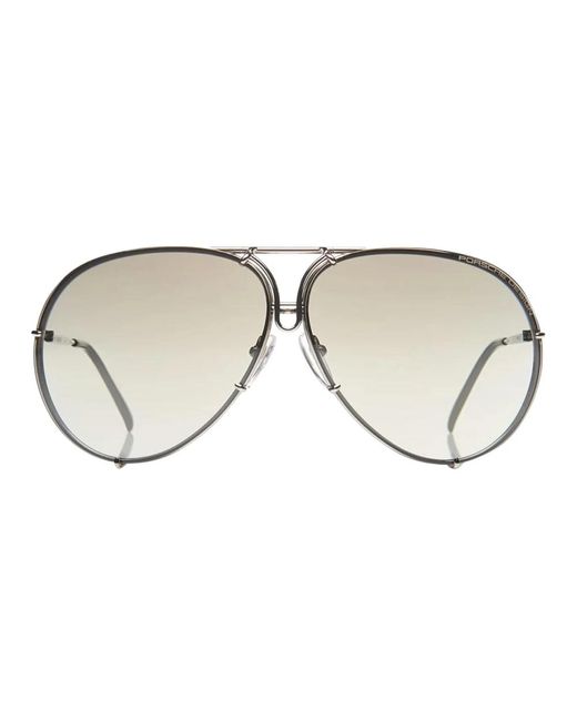 Porsche Design Brown Exklusive sonnenbrille mit austauschbaren gläsern
