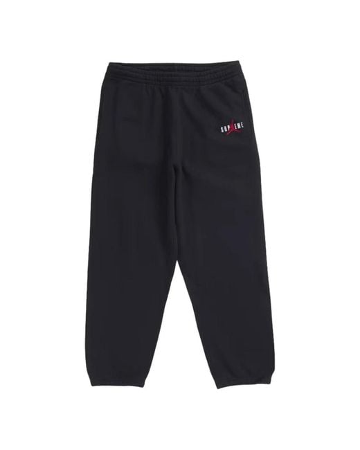 Supreme Blue Sweatpants for men
