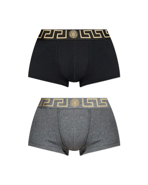 Bottoms Versace de hombre de color Black