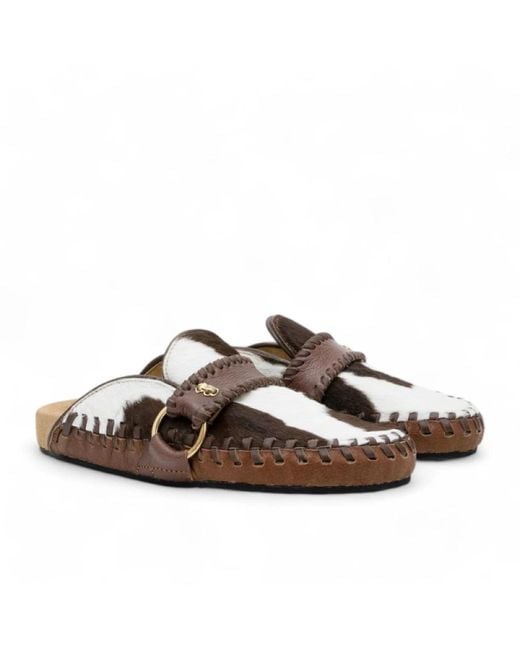 Claris Virot Brown Mules