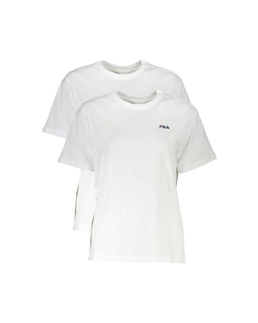 T-Shirts Fila de color White