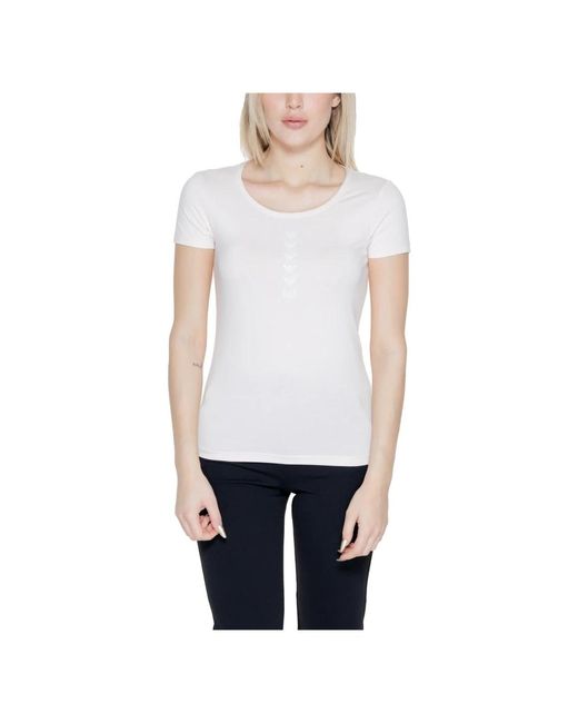 Camiseta mujer colección primavera/verano EA7 de color White