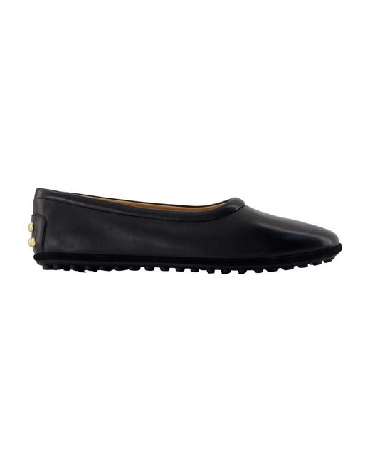Tod's Black Ballerinas