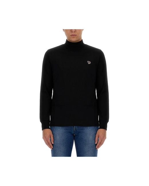 Paul Smith Black Long Sleeve T-Shirts for men