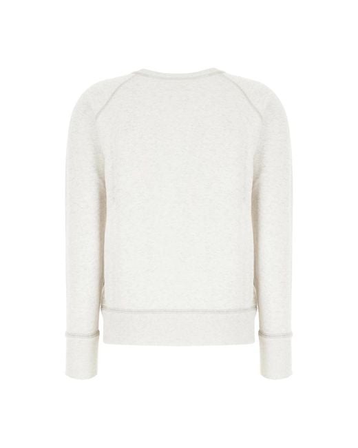 Isabel Marant White Stylischer Sweatshirt Für Einen Trendy Look