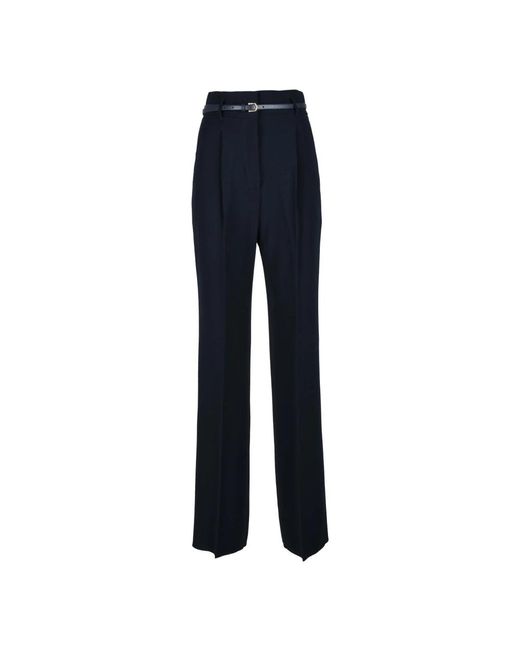 Wide Trousers Max Mara de color Blue