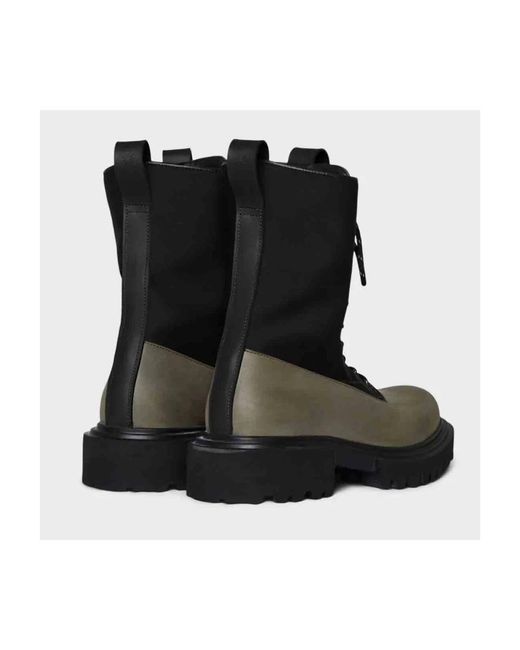 Rains Black Combat Neoprene Evergreen Show Style Stiefel