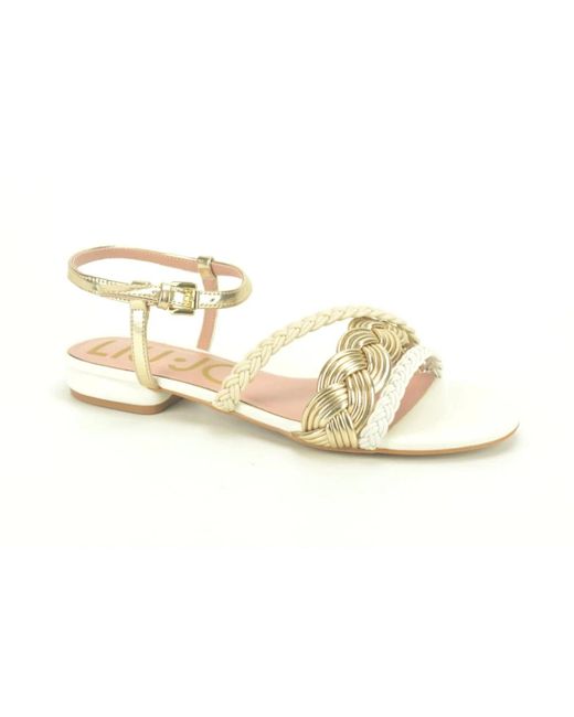 Liu Jo Flat Sandals in het Metallic