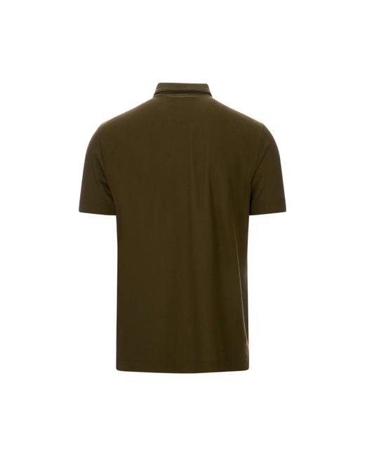 Zanone Green Polo Shirts for men