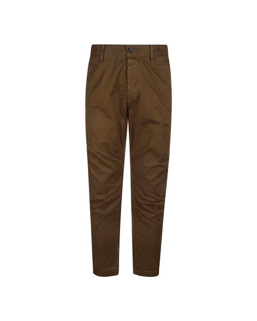 DSquared² Broeken ,Groen ,Katoen Chino Broek in het Brown voor heren